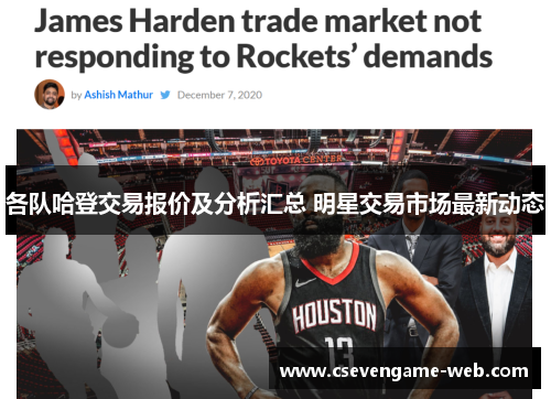 各队哈登交易报价及分析汇总 明星交易市场最新动态